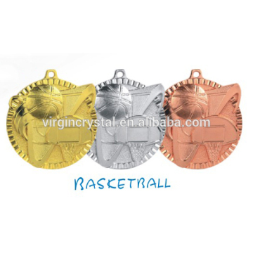 Basketball Sports Metal Medals For Winner Souvenirs Awards