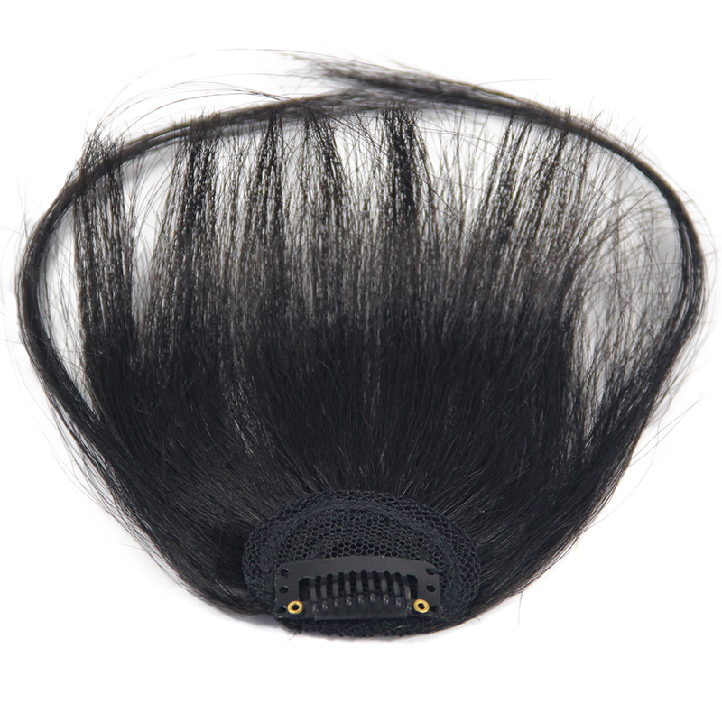 human fringe hair clips for girls, cheap price hair extension clip in hair, straight human hair bangs