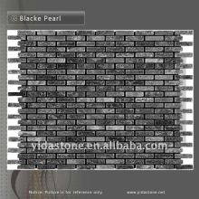 China Nautral Slab Exterior And Interior Wall Culture Stone Black Pearl