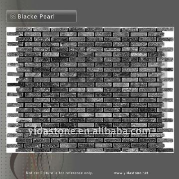 China Nautral Slab Exterior And Interior Wall Culture Stone Black Pearl