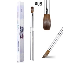 KEMEISI Silver Handle Acrylic Nail Art Brushes
