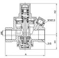 Van chất lượng bằng đồng cao áp làm bằng chất lỏng Brass