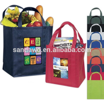 Manufacturer Full Printing foldable zipper tote bag