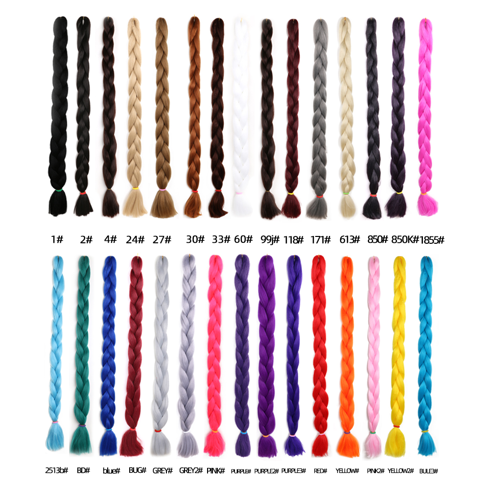 Factory 82inch 41inch 165g 82 inch jumbo braid  synthetic Ombre Braiding Hair