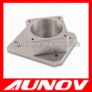 Nickel plated custom aluminum lathe assembly part