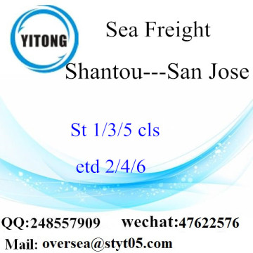 Shantou?Port?LCL?Consolidation?To San Jose