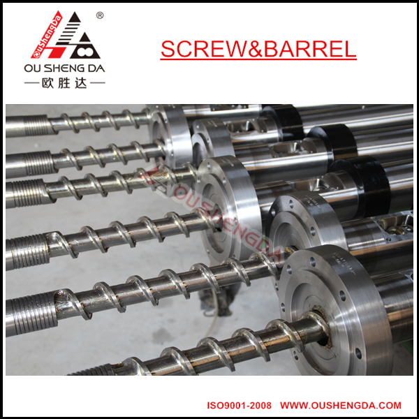 110 mm invoerschroef voor PP non-woven stof extruder formical maskerstof zhoushan fabrikant BIMETALLIC COLMONOY 56 83 Stellit