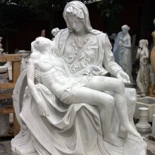 factory supplied stock life size religious stone marble The Mourning of Christ statue sculpture for church home decoration