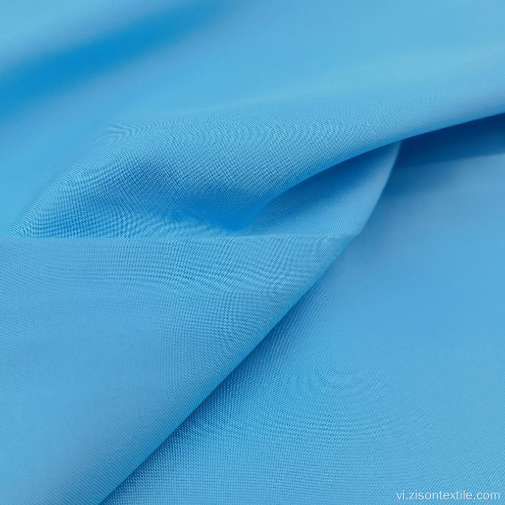 Vải Polyester Pongee Baby Blue được nhuộm thân thiện với da