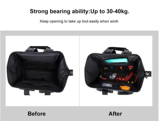 Factory Custom Durable Tools Backpack Storage Bag Toolkit with Tool Organizer