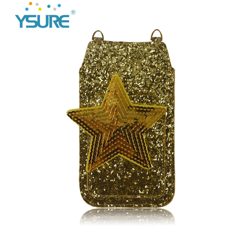 New Style bling Lovely leather case for Phone 4.7 following with Universal Pouch