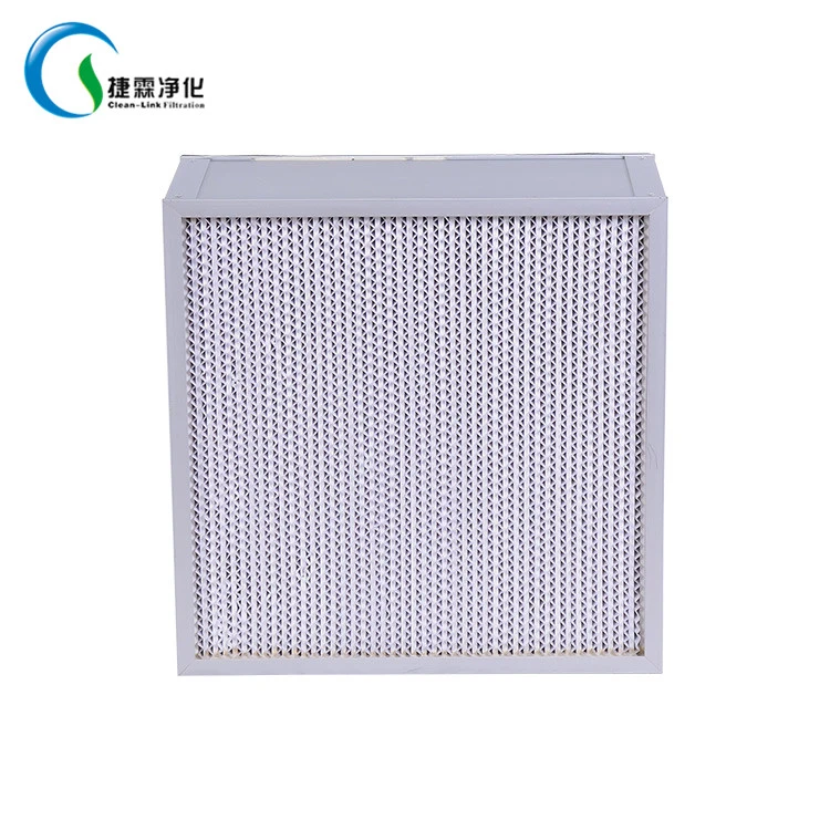 Clean-Link Hot Sale Mini-Pleat HEPA Filter, ULPA Filter