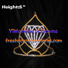 5inch Wholesale Crowns With Diamond Shaped In The Middle Of