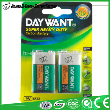 Factory Directly Provide Hot Product Dry Battery 9 Volt Dry Battery