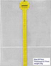 Supermarket yellow color plastic hanging strip