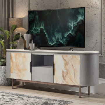 Modern Marble Console Tables and Unique Pattern Sideboards for Home or Hotel