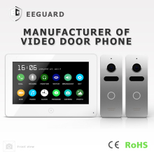 Touch Screen 7 Inches Video Door Phone Intercom system Interphone with Memory
