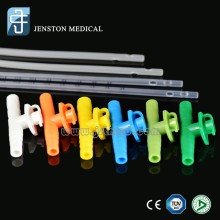 Disposable suction catheter with colour codes