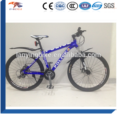 15" 17" 19" blue police men alloy 24speed mountain biycycle/alloy mtb bike 24seed disc brake zoom fork cheap price on sale