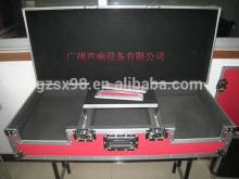 movable DJ equitment flight case with laptop shelf