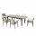 7pc alu extension dining set