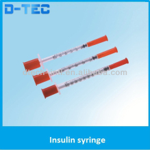 Disposable insulin syringe