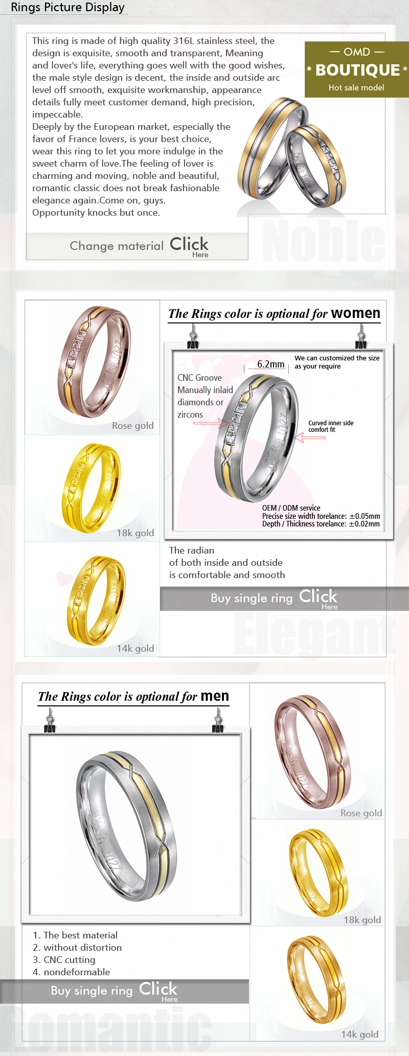 Gold Finger Ring Rings Design for Men with Price Jewelry Gold 18K