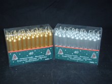 Silver and Golden Metallic Stick Candle