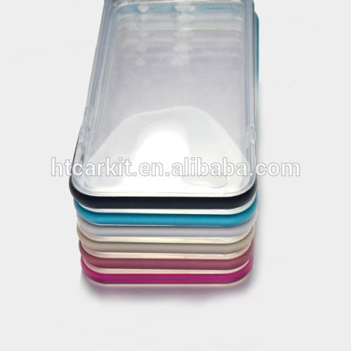 metal Aluminum bumper+TPU backup cover cell phone case for iphone 6 6plus