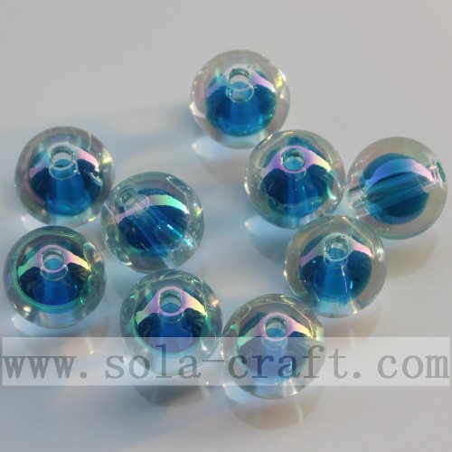 Korean Style Rainbow Color Round AB Bead in Beads