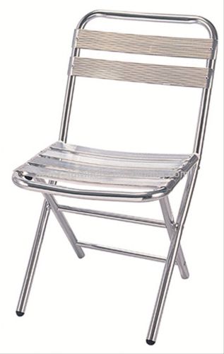Outdoor armless aluminum chair