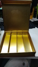 Small packing chocolate box with magnetic closure