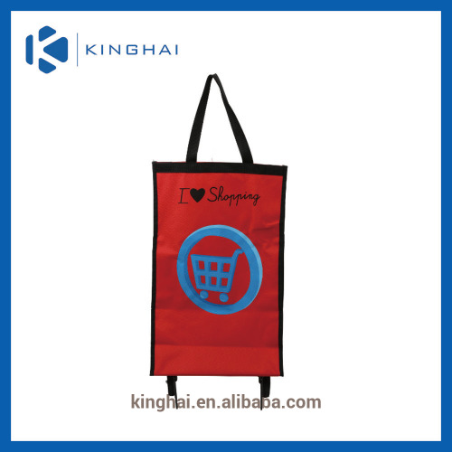 foldable trolley shopping bag/vegetable shopping trolley bag