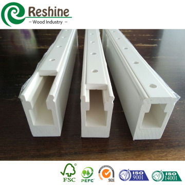 Extrusive White Paint Shutter Components-Square Stile