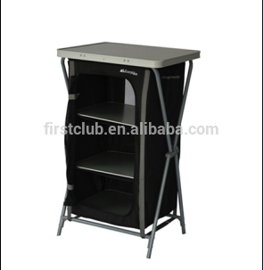 3-shelf folding camping cupboard