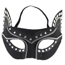 Leather Rivet Eye Mask - Fetish Play Party Club Accessory