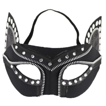 Leather Rivet Eye Mask - Fetish Play Party Club Accessory