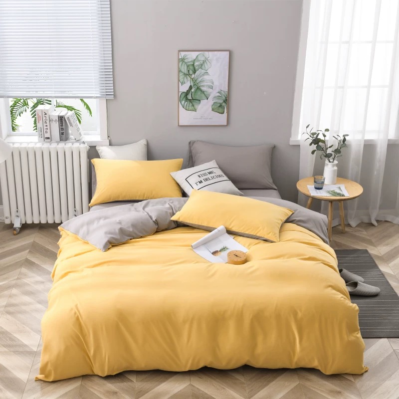 100% Polyester set tempat tidur microfiber