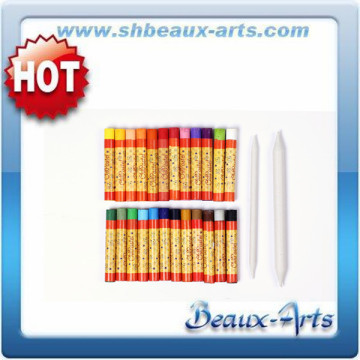 Oil Pad Drawing Sets-24 Color Oil Pastel/ 2pcs Paper Stump