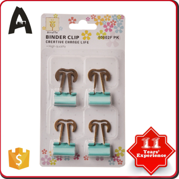 25mm Promotional special shape binder clips metal ring binder clips