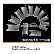 Finger Tips False Smile Line-deep Curved Nail Tips