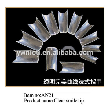 Finger Tips False Smile Line-deep Curved Nail Tips