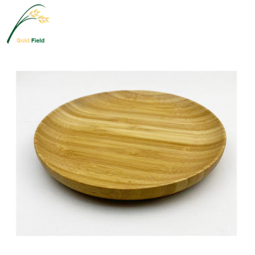 Eco-Friendly Reusable Bamboo Plate for Snack and Cake Serving
