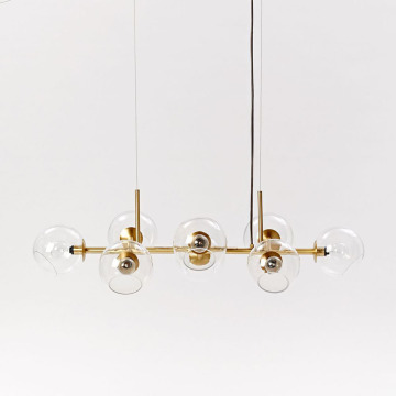 INSHINE Glass Flush Mount Chandelier