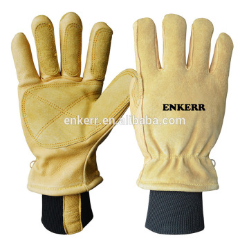 ENKERR 853056 yellow color fire resistant fire proof fire fighting firefighter gloves