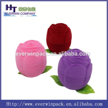 Wholesale romantic rose ring case for gift ; ring box;wedding case