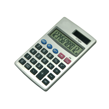 12 Digits Dual Power Pocket Alumium Calculator