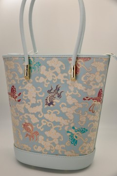 Song Brocade Goldfish Butterfly Womens Handbag