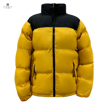 2023 Men's Custom Contrast Color Patchwork Windproof Waterproof Goose Down Jackets