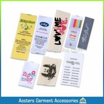 custom care warning printed labels for garments